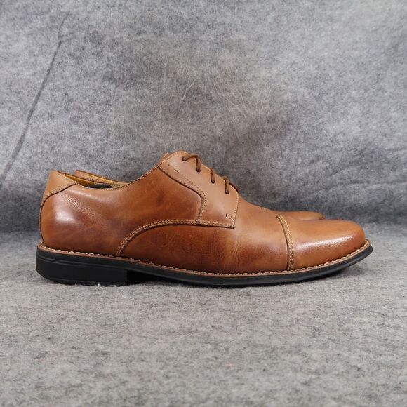 Sandro Moscoloni Shoes Mens 11 Oxford Cap Toe Classic Leather Dress Formal Brown - Picture 14 of 14